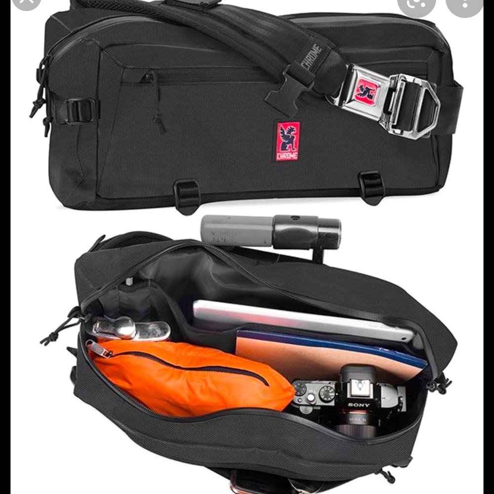 Special edition Chrome industries sling bag.